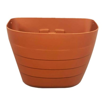 Balcony Beyond 9.5 in. x 7 in. x 12 in. Self-Watering Wall Planter - Terracotta BA2827664